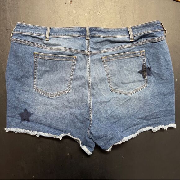 Torrid Starry Blue 5 Inch Vintage Stretch Mid-Rise Short 0654 - Picture 8 of 10